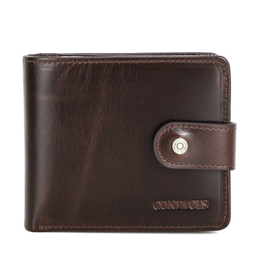crazy horse cowhide multi purpose mens wallet