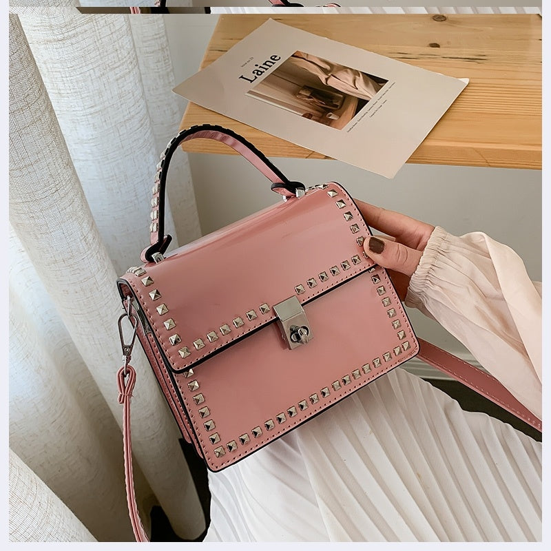 small bag female european and american fashion lacquer bright face