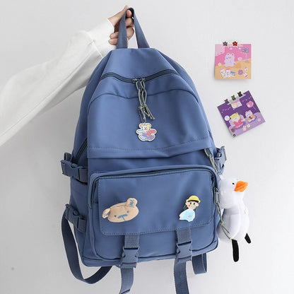 harajuku ulzzang high school student large capacity backpack female casual college style trendy backpack