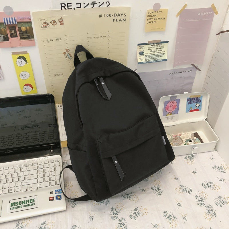 new backpack female male korean harajuku ulzzang all match casual backpack junior high school student schoolbag