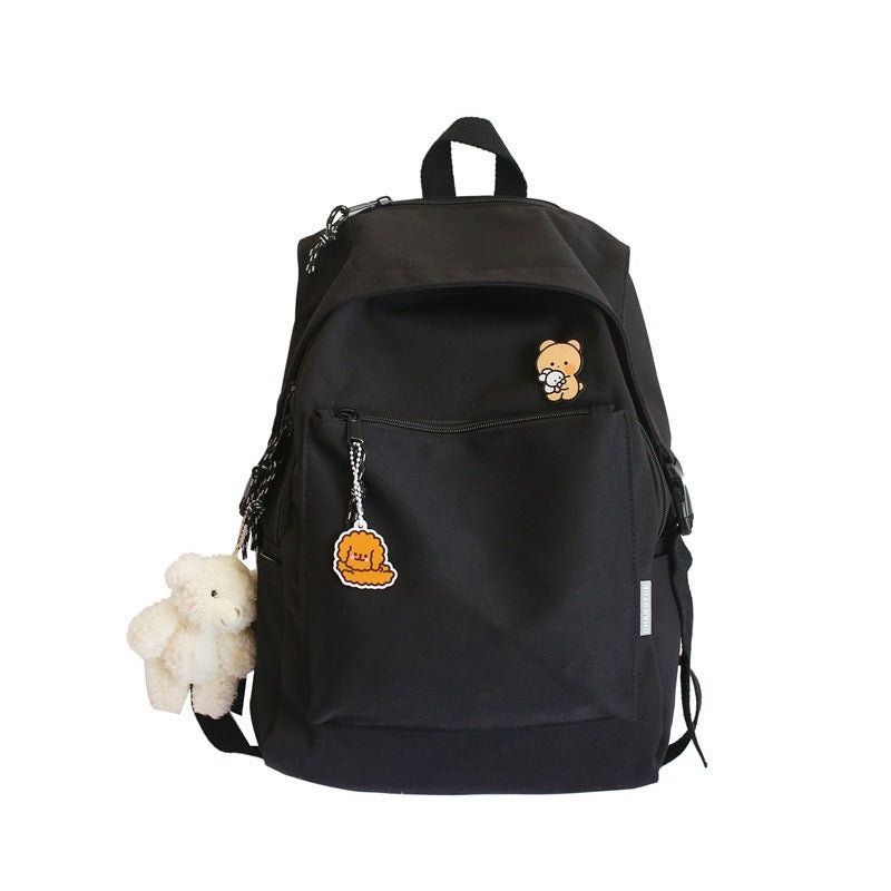 schoolbag female new korean version of the trend of college style ins girl backpack japanese junior high school student backpack