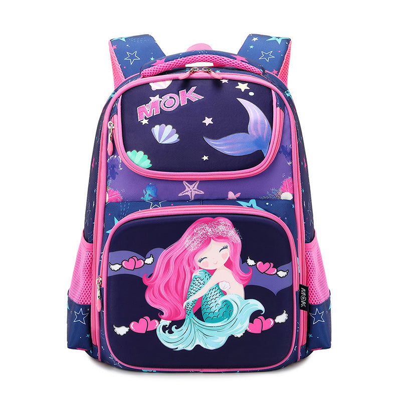 lighten the burden and protect the spine and cute childrens schoolbag