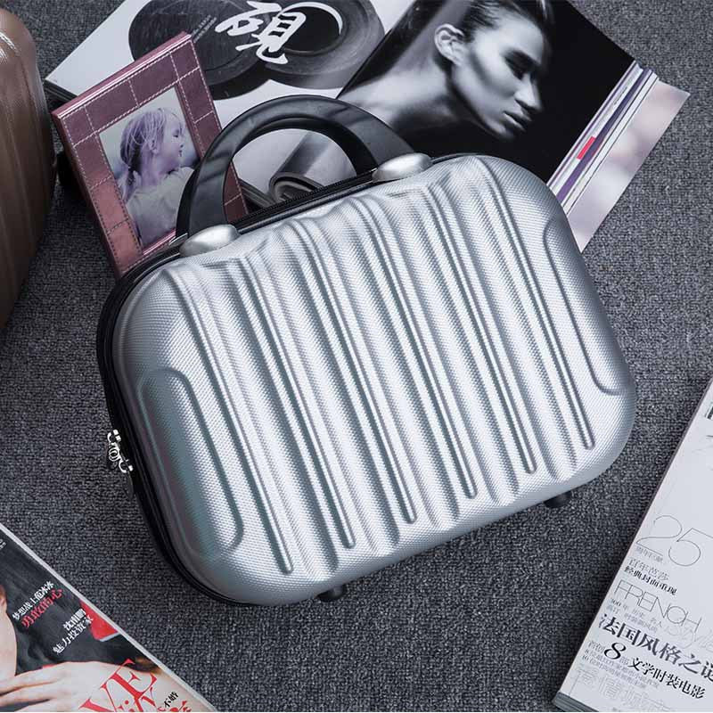 korean style cosmetic case fashion vertical strip cosmetic bag