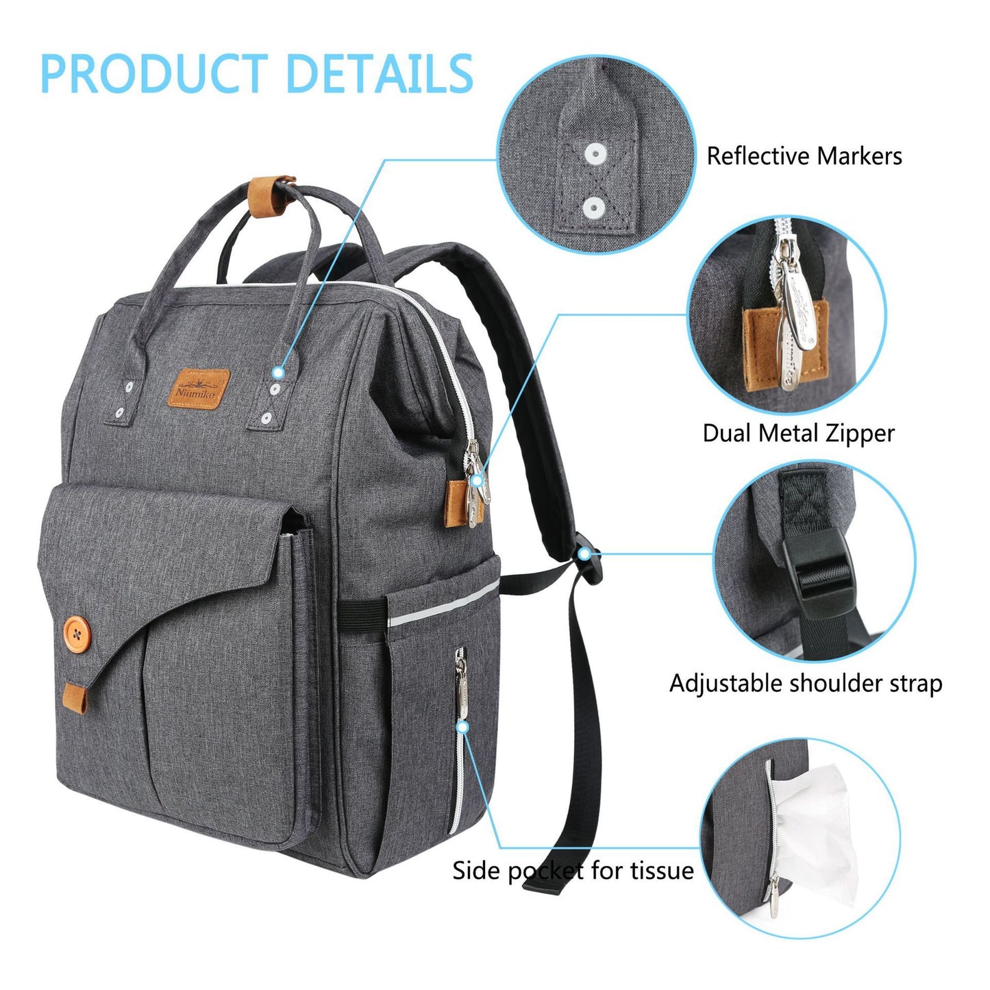 mummy bag female large capacity multi function usb portable backpack lightweight mother and baby bag pregnant women outing waterproof bag