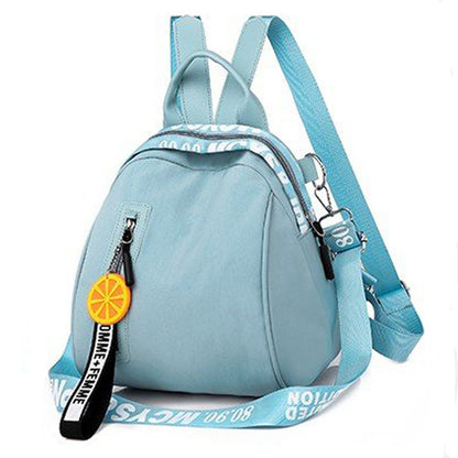 womens oxford cloth korean casual fashion printing multi function travel outing backpack