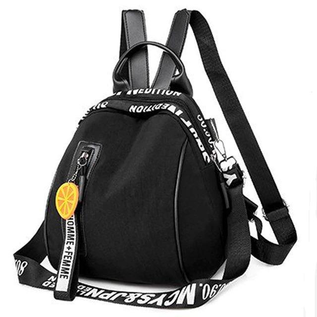 womens oxford cloth korean casual fashion printing multi function travel outing backpack