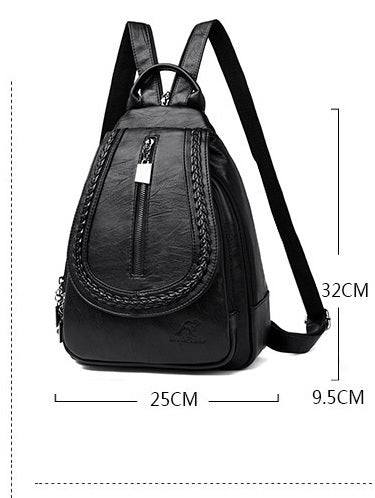 woven leisure tide backpack simple atmosphere chest bag student shoulder bag