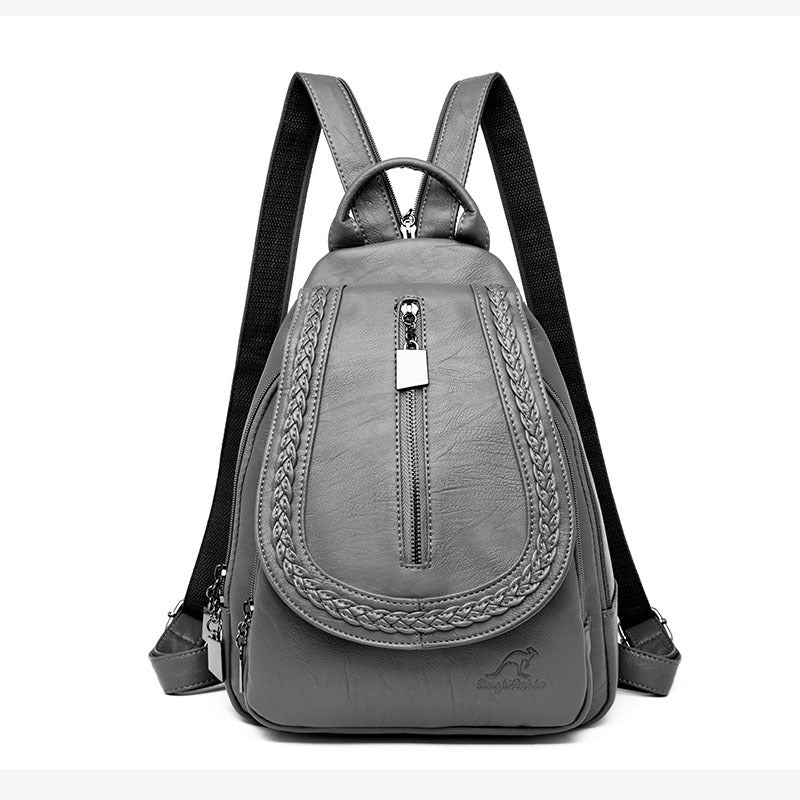 woven leisure tide backpack simple atmosphere chest bag student shoulder bag