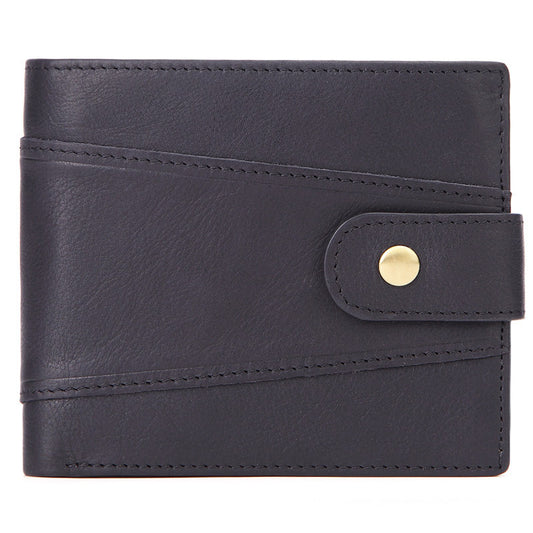 mens businessoil wax leather retro top layer cowhide wallet foreign trade explosion multi card position clutch