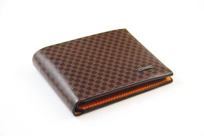 short casual mens wallet with plaid multi card wallet