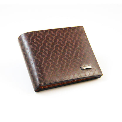 short casual mens wallet with plaid multi card wallet