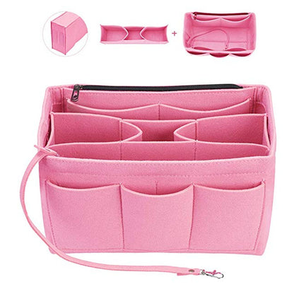 cross border felt cosmetic bag multi function large capacity bag middle bag travel wash felt storage bag