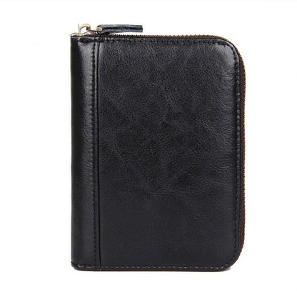 autumn new multi card long leather wallet unisex rfid shielding card case leather wallet