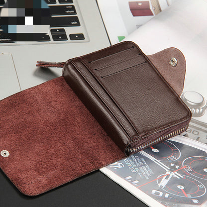 baellerry new mens buckle wallet fashion zipper short bag multifunctional card bag coin purse wholesale