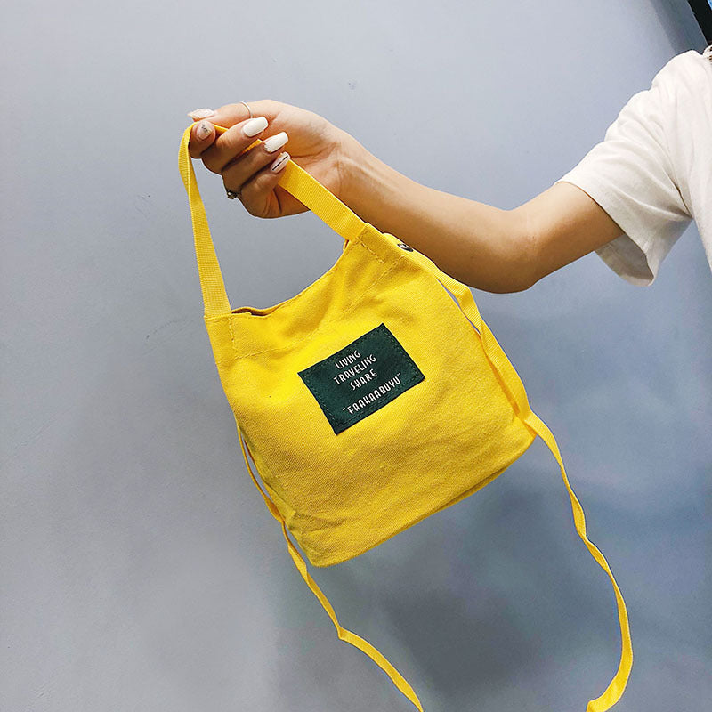 Autumn And Winter New Simple Mini Single Shoulder Canvas Bag Female New Mori Retro Small Fresh Messenger Bag