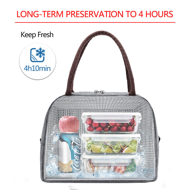 lunch box handbag aluminum rice thickened with rice bag lunch box hand foil bag lunch bag large insulation bag