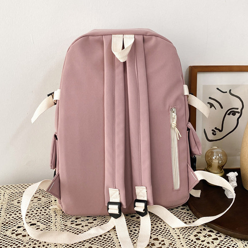 small fresh and cute student backpack soft girl schoolbag