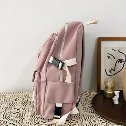 small fresh and cute student backpack soft girl schoolbag