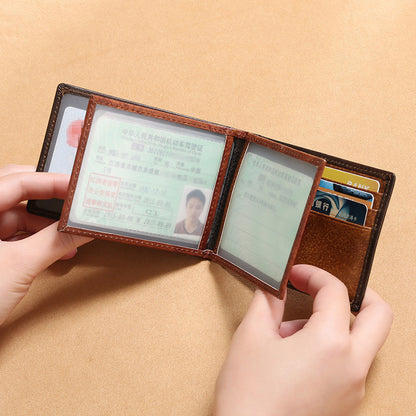 multifunctional card holder leather drivers license protection card holder