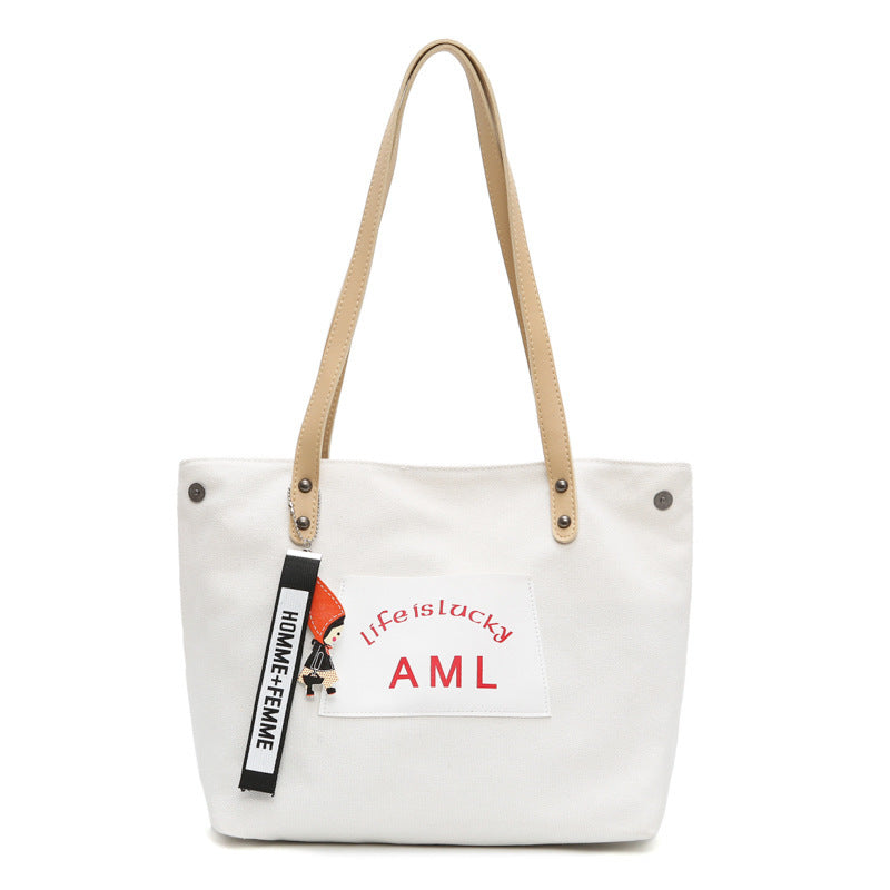Female Bag Canvas Bag Wild Single Shoulder Messenger Bag Lazy Style Student Bag Wholesale