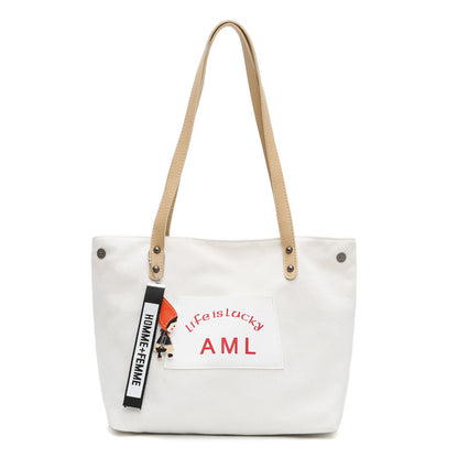 Female Bag Canvas Bag Wild Single Shoulder Messenger Bag Lazy Style Student Bag Wholesale