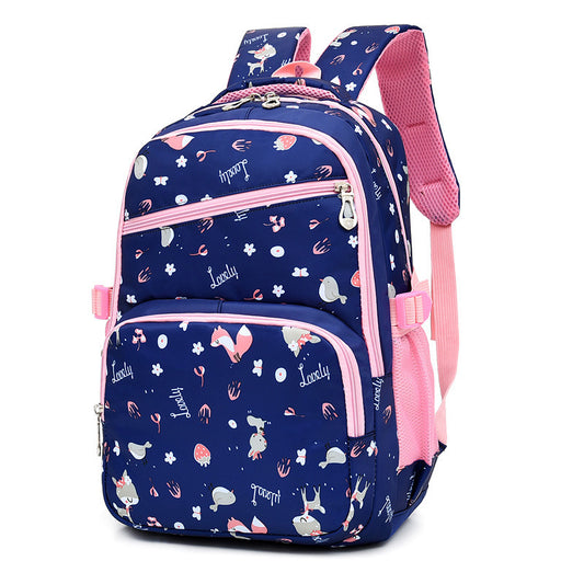 outdoor large capacity childrens school bag cartoon print backpack decompression backpack