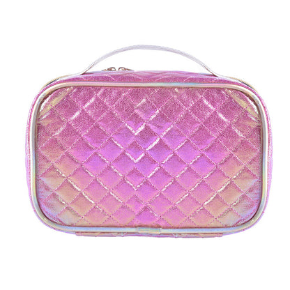 diamond grid cosmetic bag symphony laser wash bag ladies cosmetic storage bag