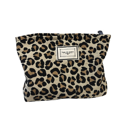 leopard zebra print cosmetic bag wash bag