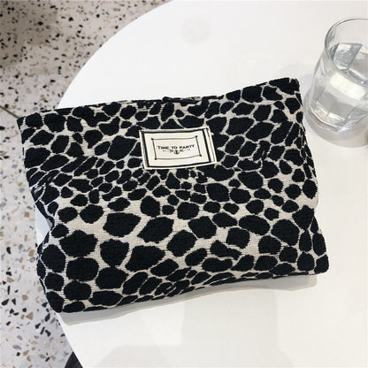 leopard zebra print cosmetic bag wash bag