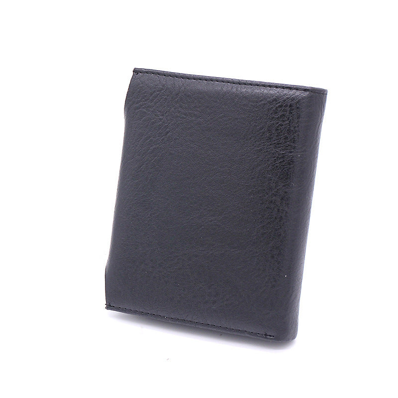 vertical style mens buckle wallet womens leather bag coin purse one drop shipping