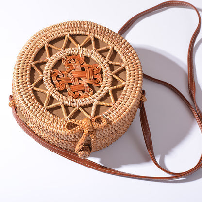 art hand woven bag pu belt