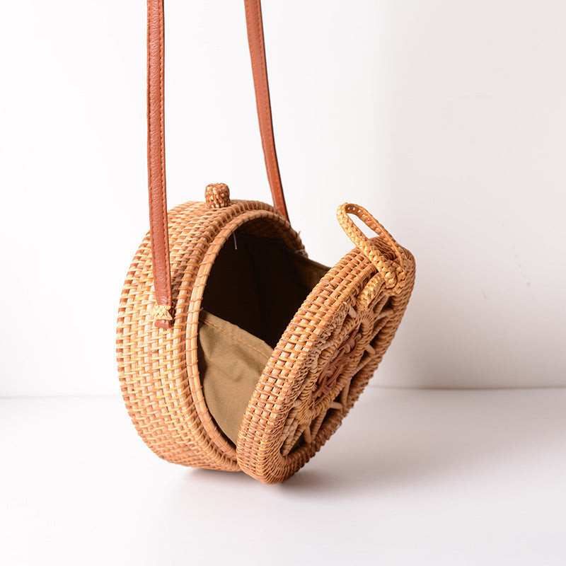 art hand woven bag pu belt