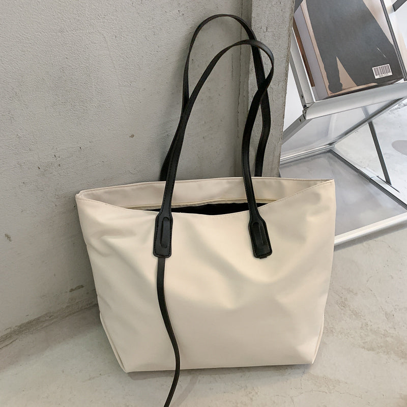 all match large capacity tote bag simple one shoulder tote bag