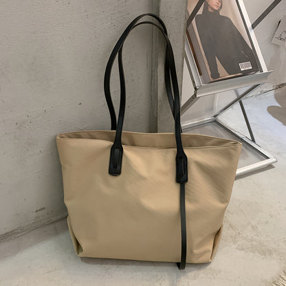 all match large capacity tote bag simple one shoulder tote bag