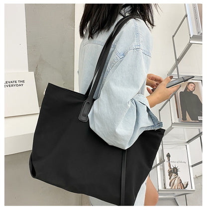 all match large capacity tote bag simple one shoulder tote bag