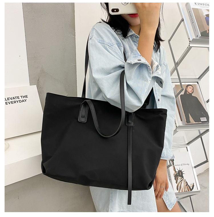 all match large capacity tote bag simple one shoulder tote bag