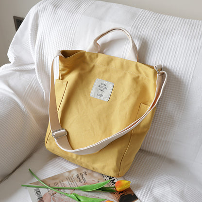 Korean Art Canvas Shoulder Bag Handbag Foreign Trade Simple Small  Messenger Bag
