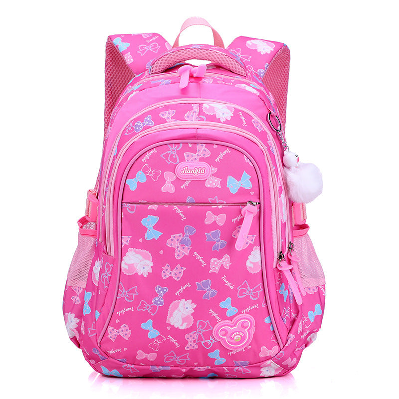 printed cartoon schoolbag for primary school students