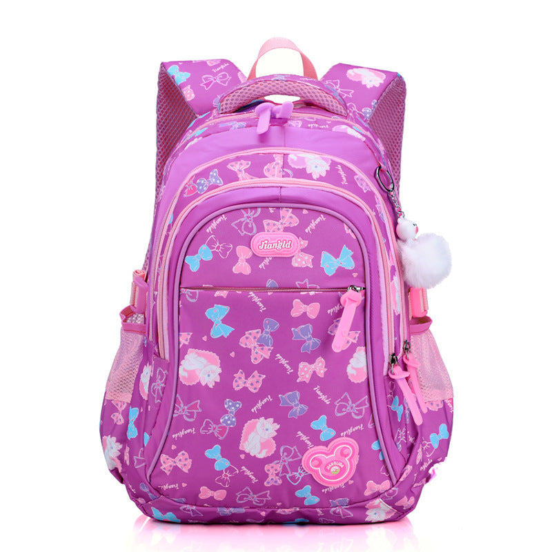 printed cartoon schoolbag for primary school students