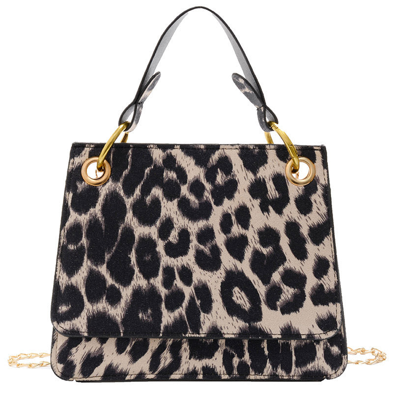 High Sense Fashion Trendy Net Red Leopard Print Handbag