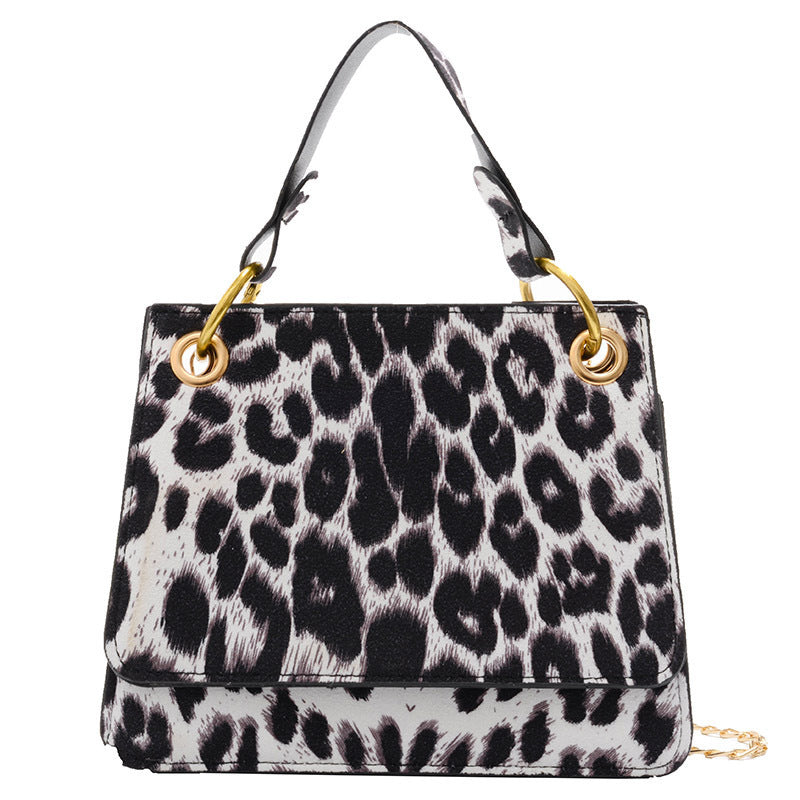 High Sense Fashion Trendy Net Red Leopard Print Handbag