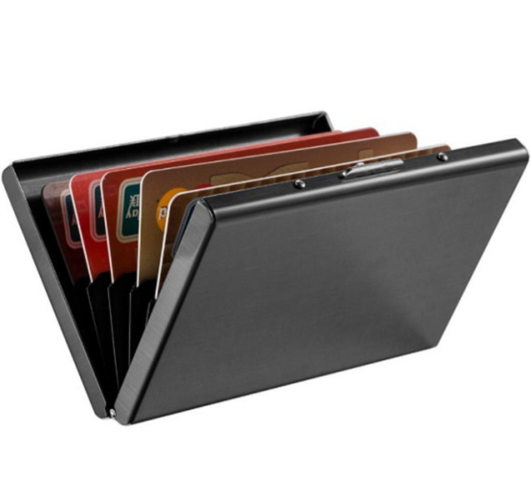 titanium gold black stainless steel card holder credit card case black bank card case metal card case