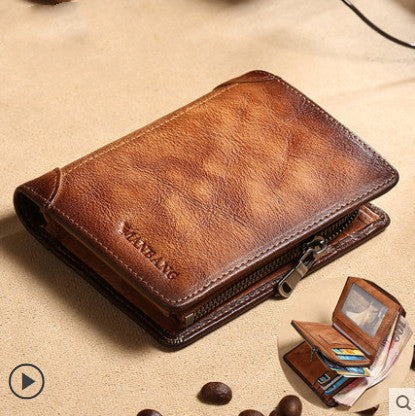 mens multifunctional leather wallet