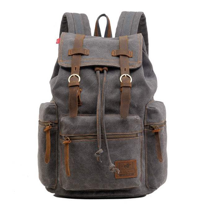 mens backpack vintage canvas backpack