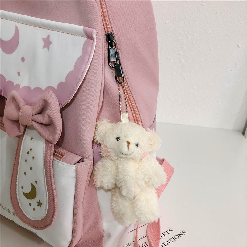 campus ins soft girl pink school bag female student bag