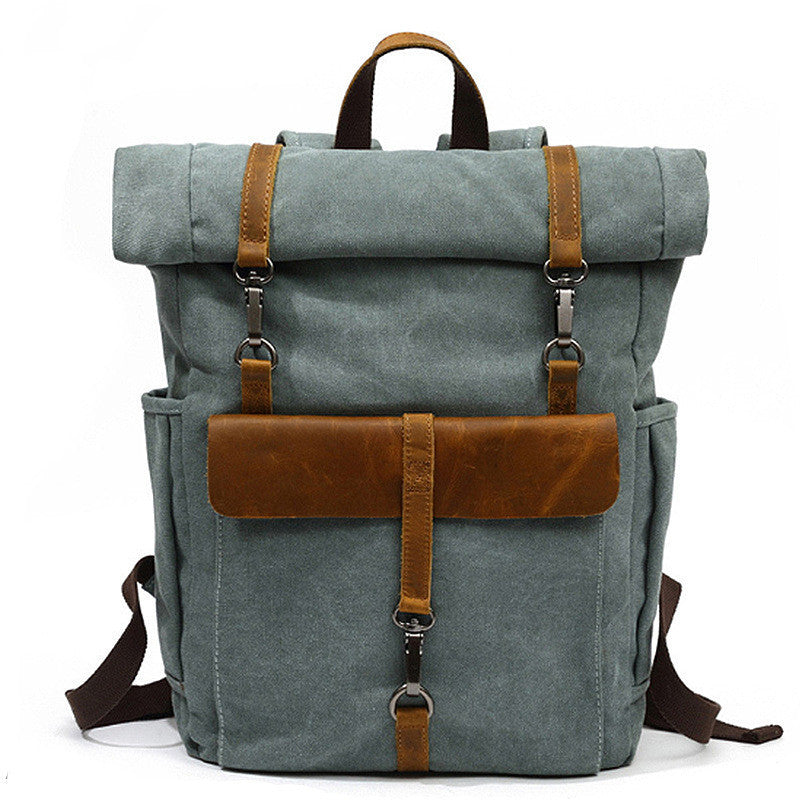 nuovi uomini di tela retro zaino zaino borsa studenti scuola borsa outdoor indossare borsa di viaggio resistente allusura