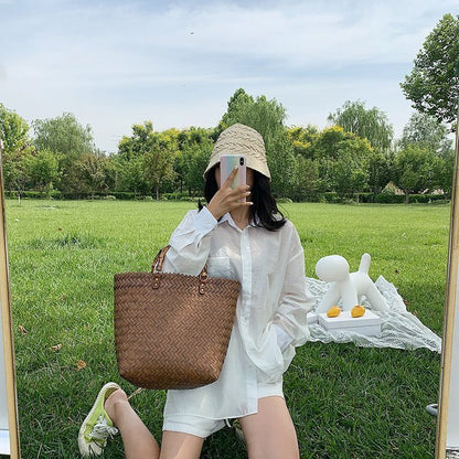 straw bag new bag large capacity beach handbag