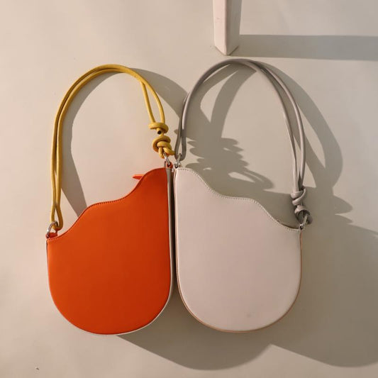 bags niche design new semi circular saddle bag personality wave shaped single shoulder armpit bag