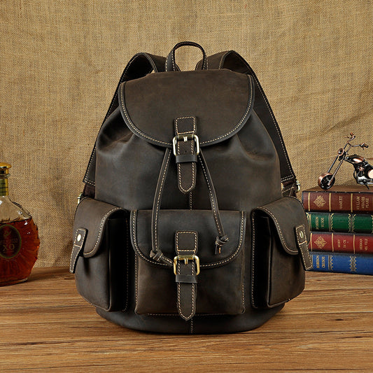 retro mens large capacity backpack