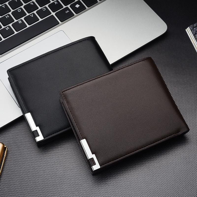 mens small wallet fashion card holder mens short leather wallet